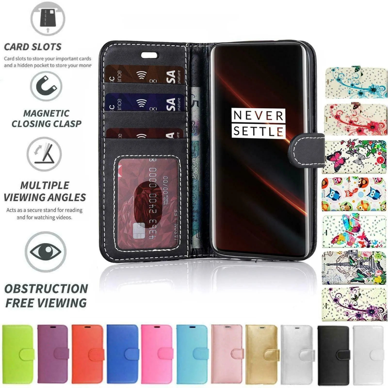 OnePlus Nord CE 5G Flip Folio Book Wallet Case