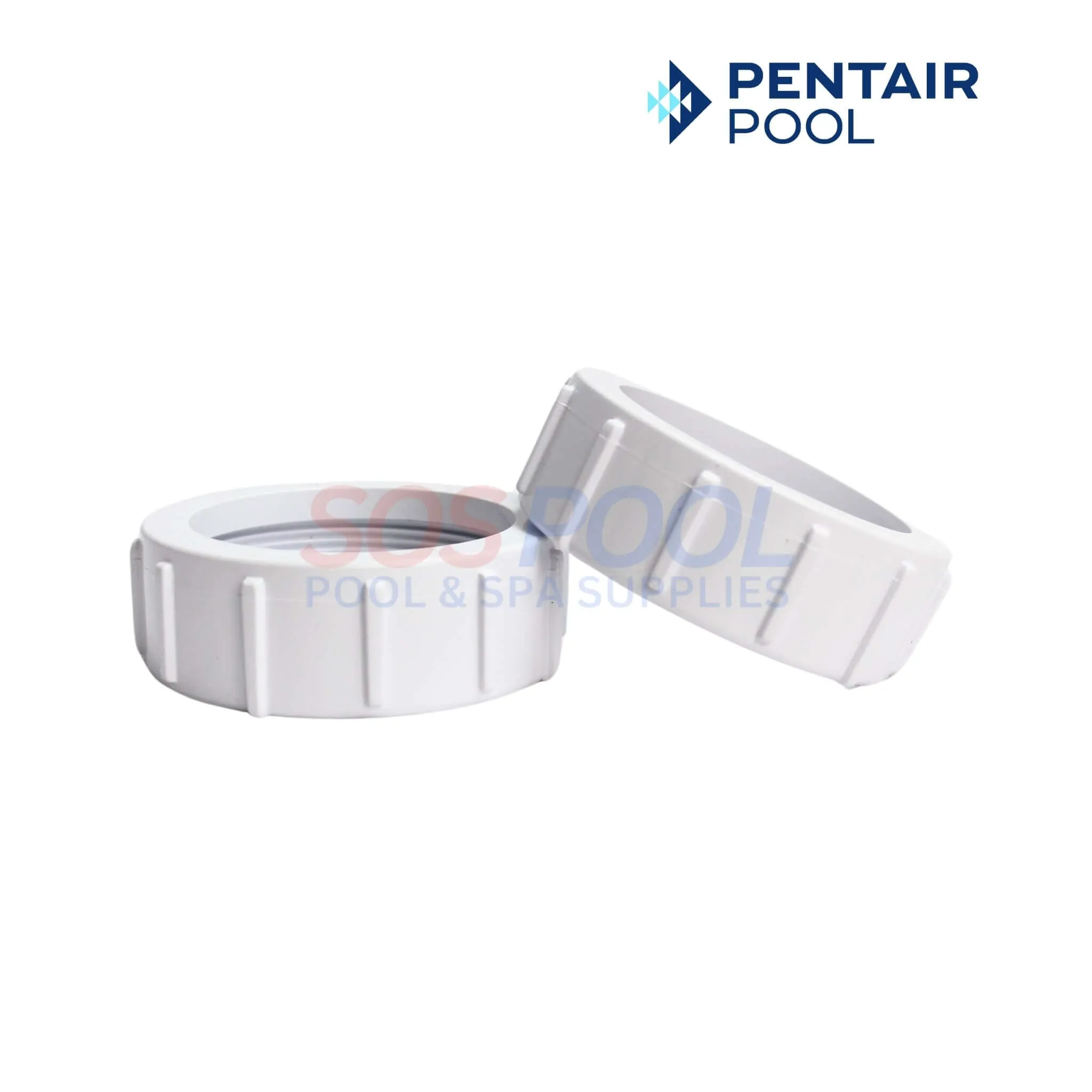 Pentair Half Union Adapter For MasterTemp Heaters | Set of 2 | 2" | White | PKG188