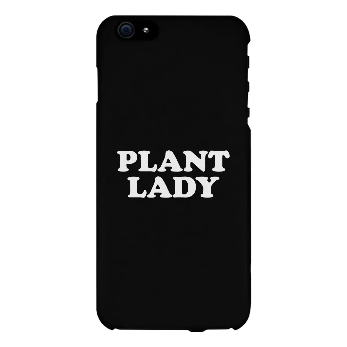 Plant Lady Black Phone Case Simple Quote Cute Graphic Phone Case