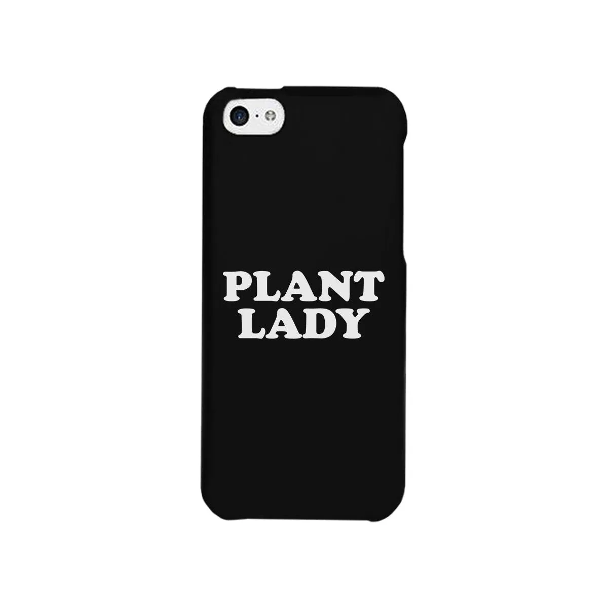 Plant Lady Black Phone Case Simple Quote Cute Graphic Phone Case