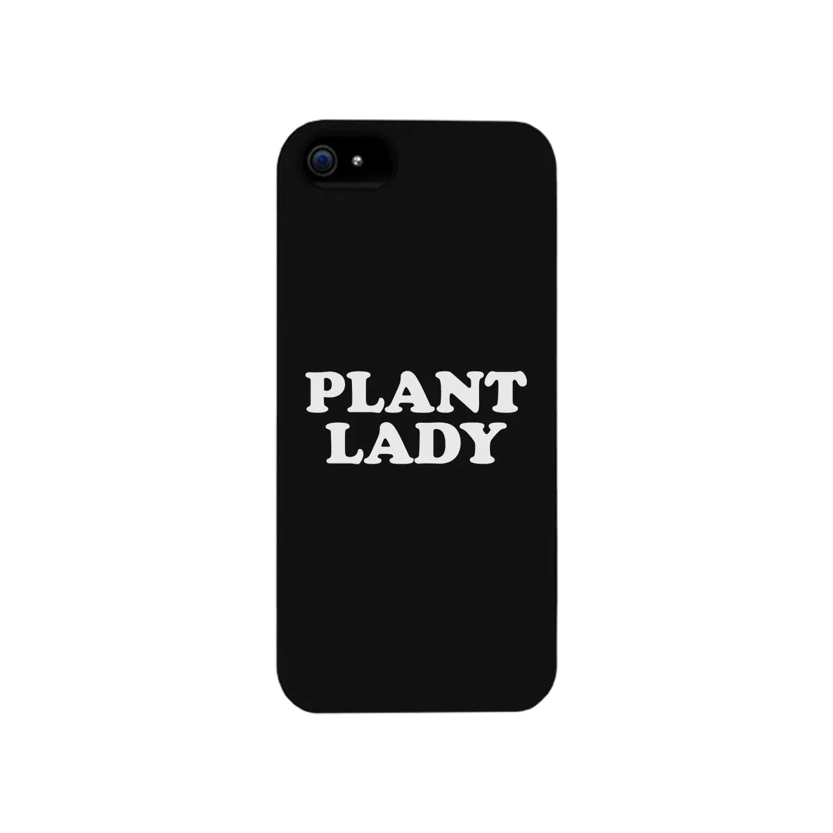 Plant Lady Black Phone Case Simple Quote Cute Graphic Phone Case