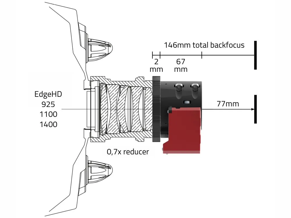 PrimaLuce Lab Adapter ESATTO 2" for telescopes with large 3.3" SC thread