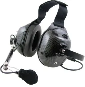 Pryme HDS-EMC13 Carbon Fiber Dual Earmuff Headset, Fits Motorola