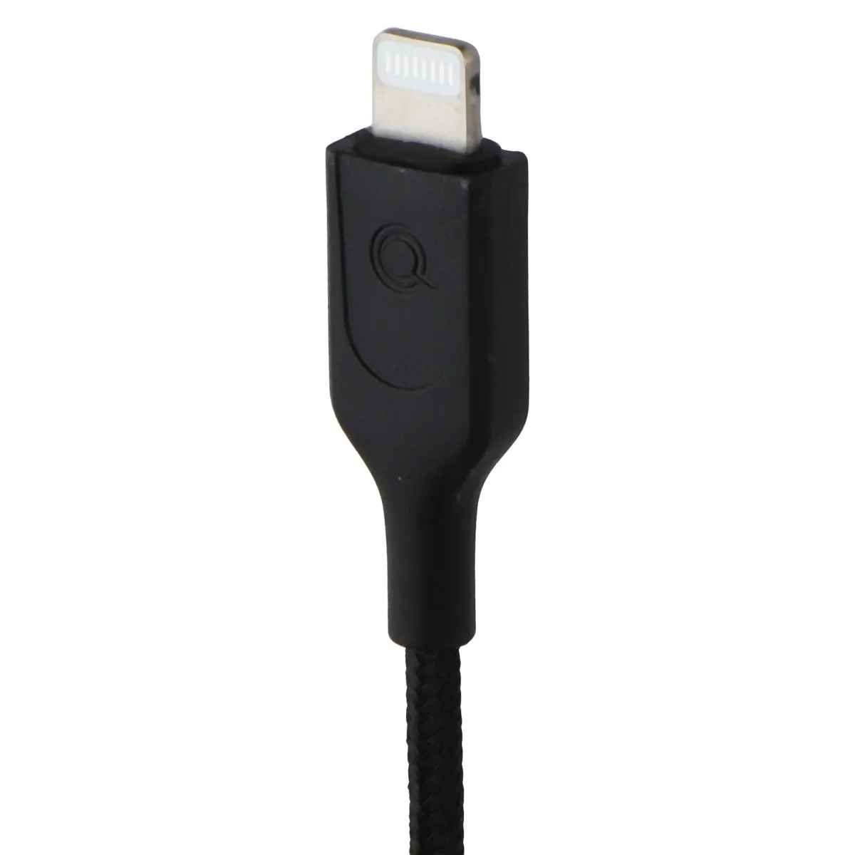 Quikcell Braided Audio Adapter Cable 8-Pin to 3.5mm Headphone Jack - Black