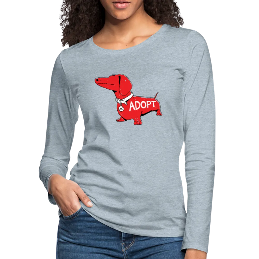 "Big Red Dog" Contoured Premium Long Sleeve T-Shirt