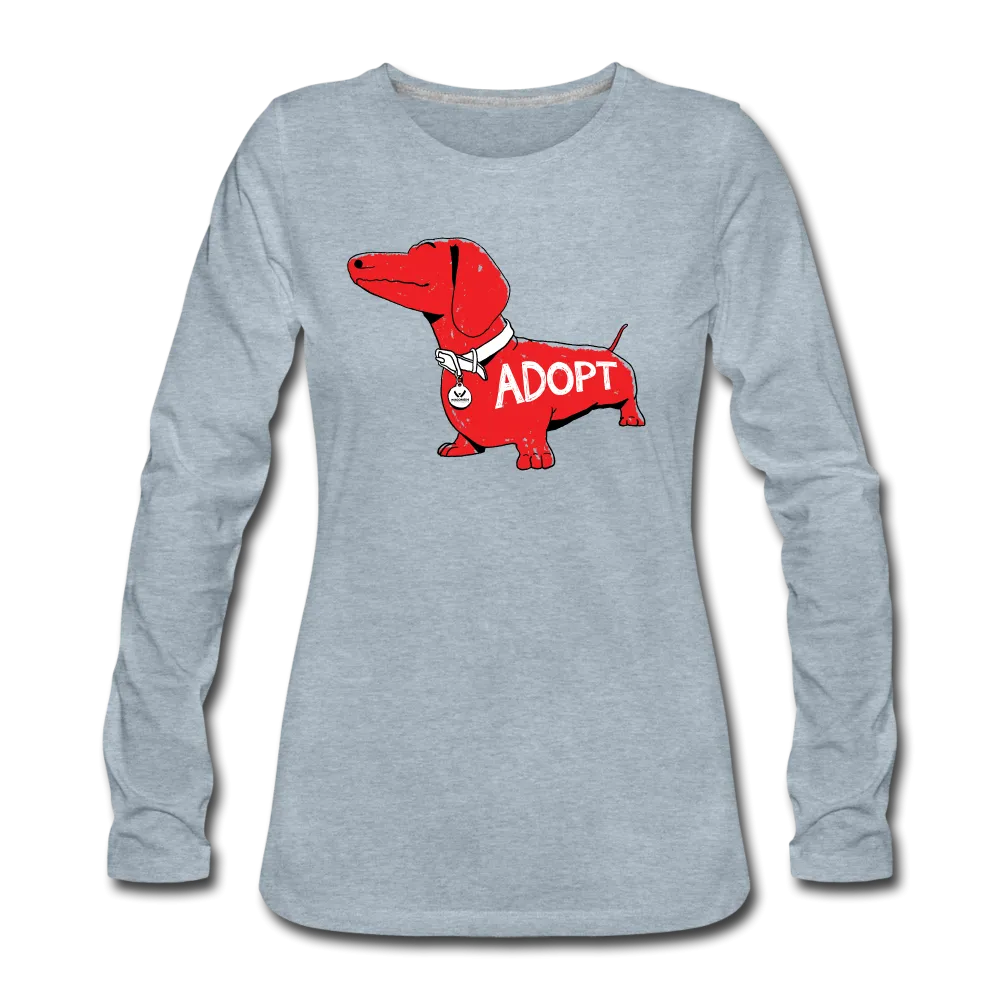 "Big Red Dog" Contoured Premium Long Sleeve T-Shirt