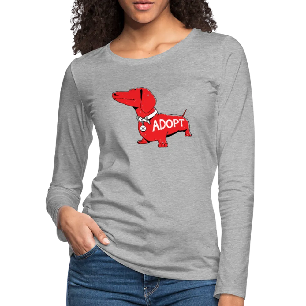 "Big Red Dog" Contoured Premium Long Sleeve T-Shirt