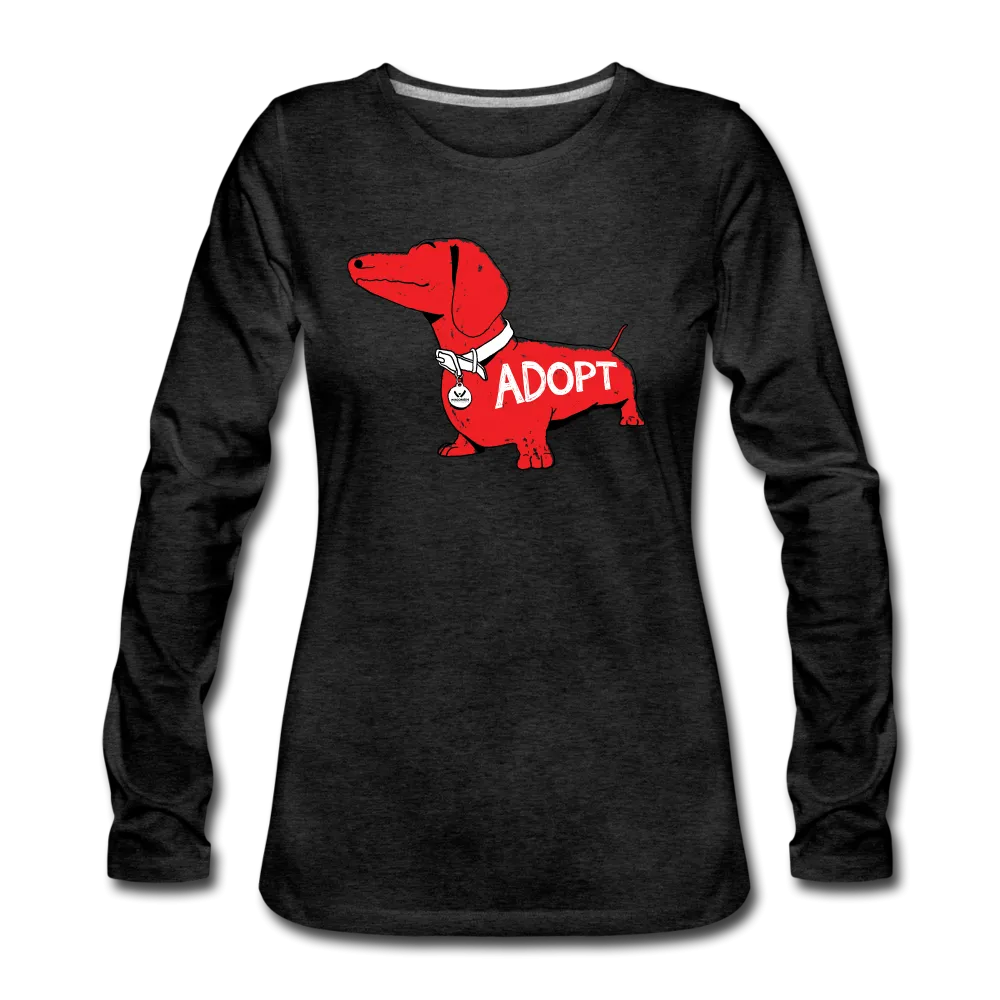 "Big Red Dog" Contoured Premium Long Sleeve T-Shirt