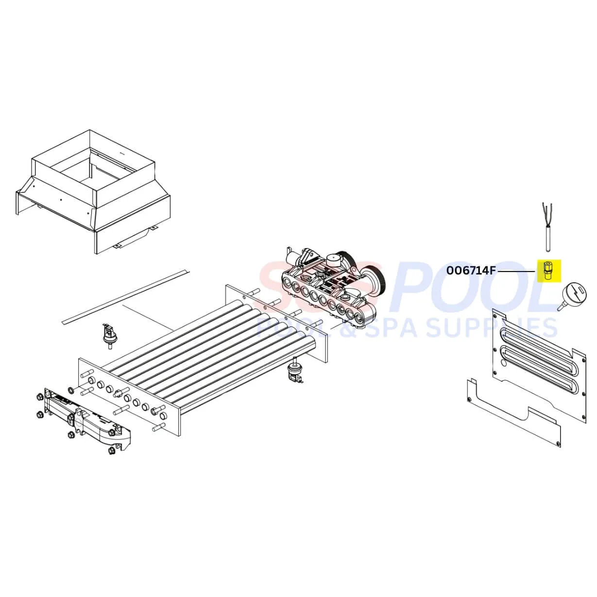 Raypak Digital Electronic Sensor Adapter For Low Nox Heaters | 006714F