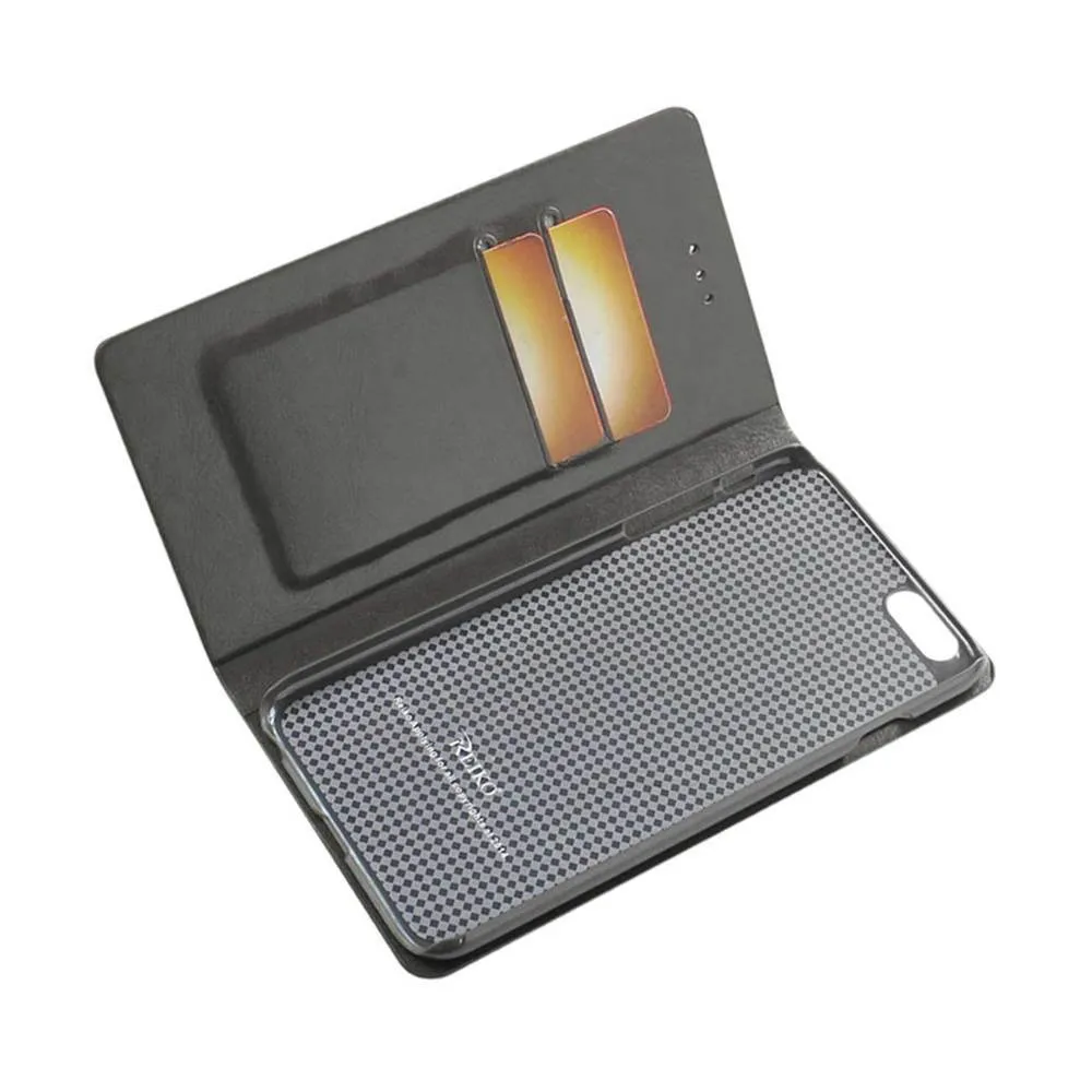 Reiko Flip Case With Card Holder For Iphone 6/6S Plus 5.5Inch Gray