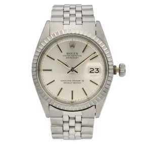 Rolex Datejust 36mm Jubilee Steel Wideboy Silver Dial Automatic Mens Watch  TFJ-142508500