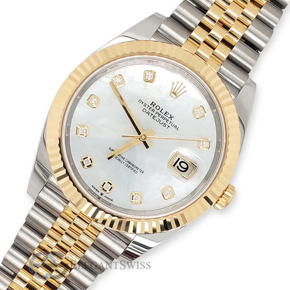 Rolex Datejust 41 126333 Factory White MOP Diamond Dial Watch  TFJ-142508403