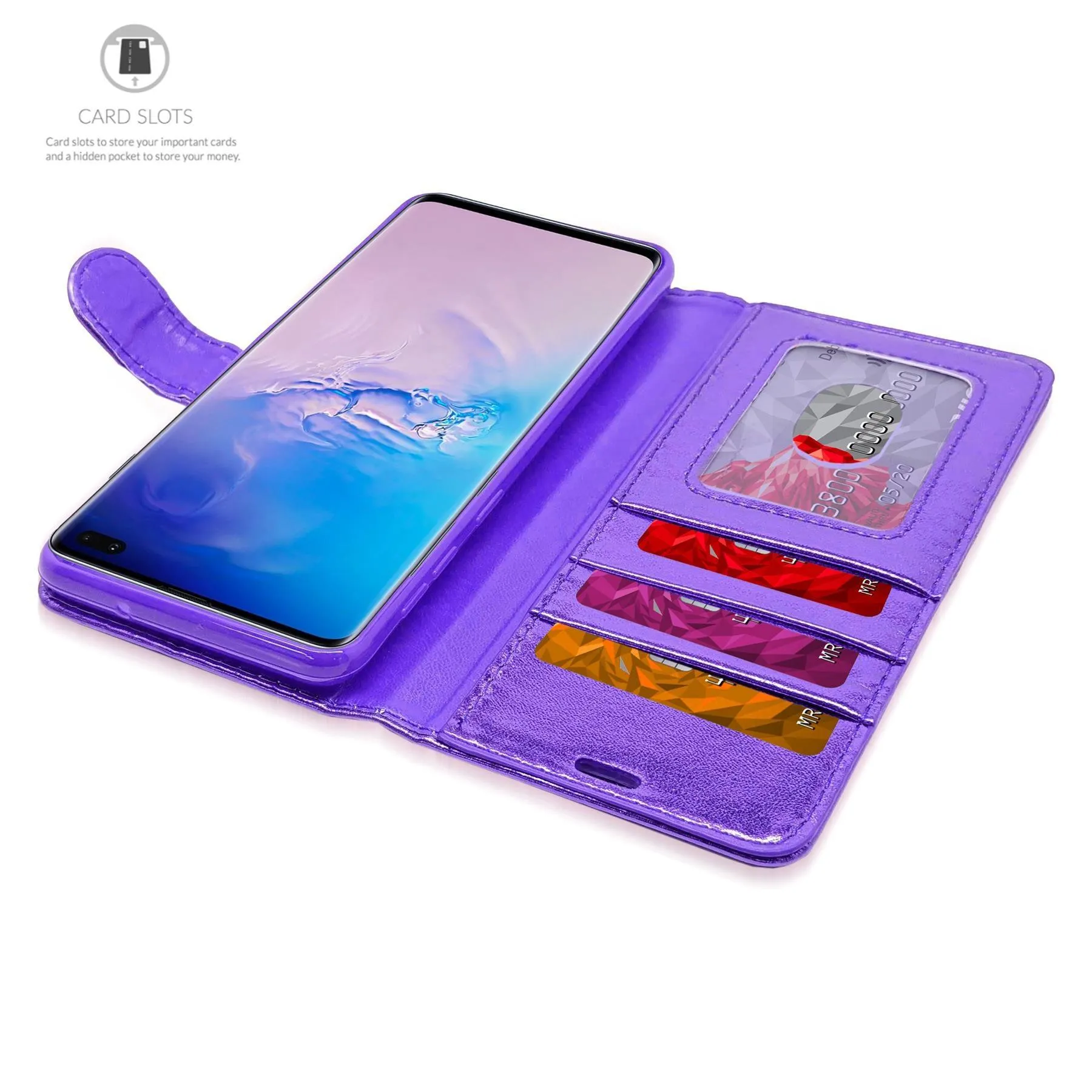 Samsung Galaxy J6 Plus Flip Folio Book Wallet Case