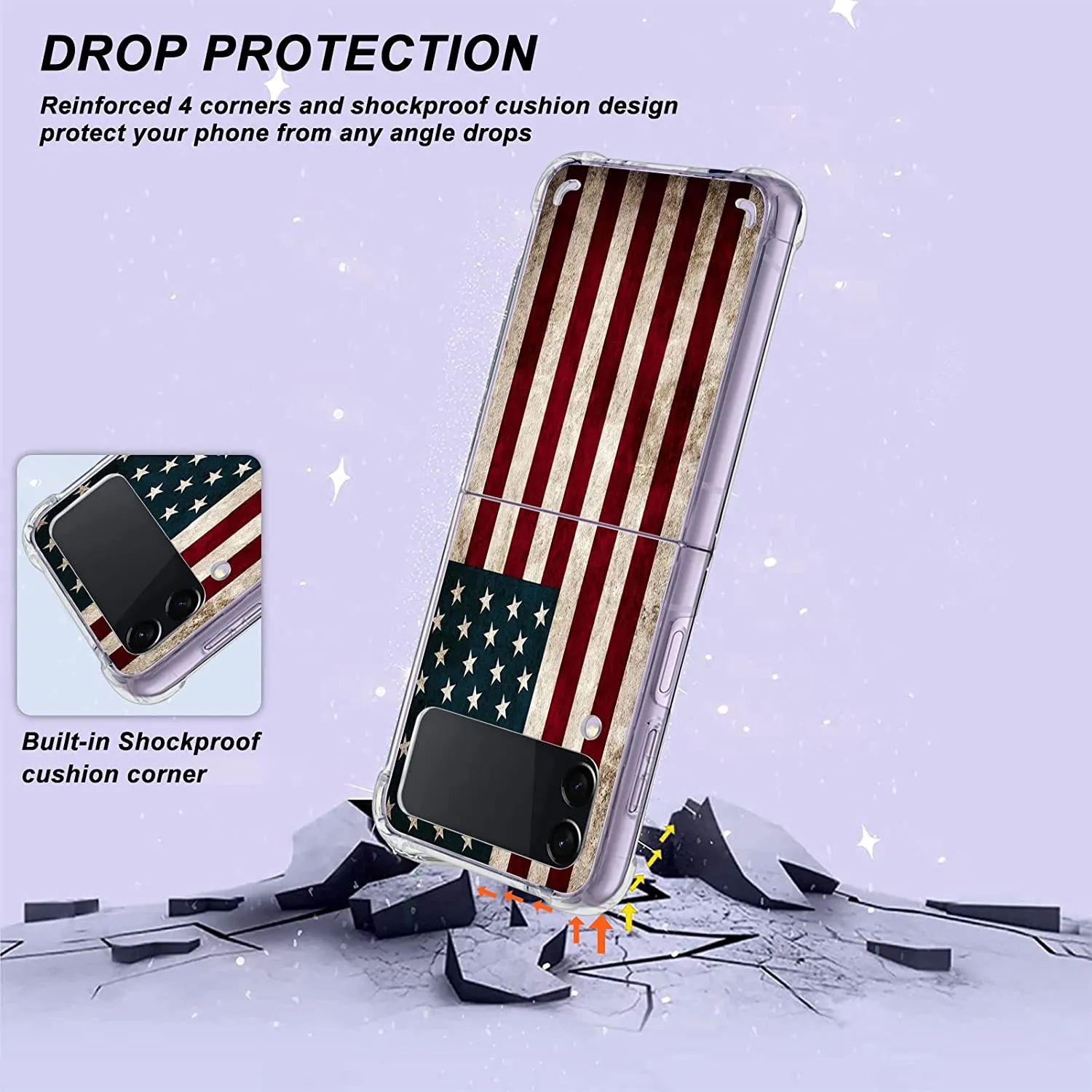 Samsung Galaxy Z Flip 4 Soft TPU Bumper Shockproof Protective Case