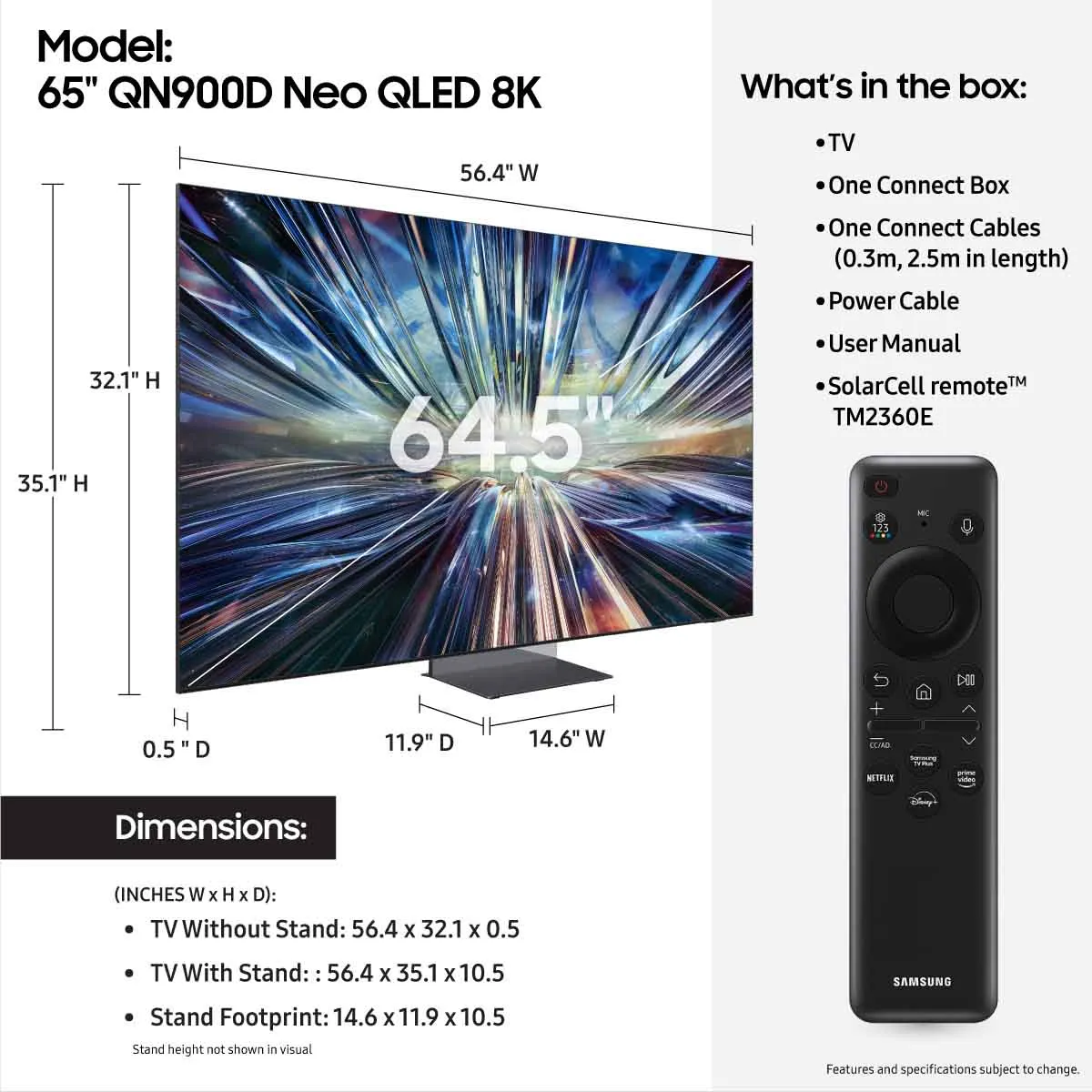 Samsung QN900D Neo QLED 8K Smart TV