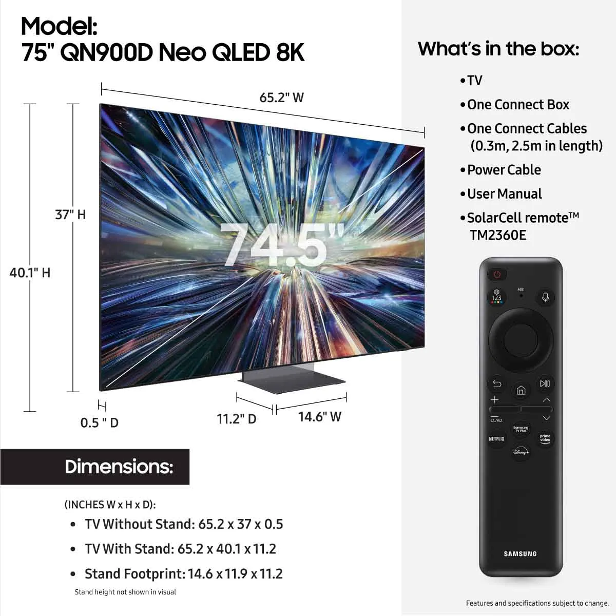 Samsung QN900D Neo QLED 8K Smart TV