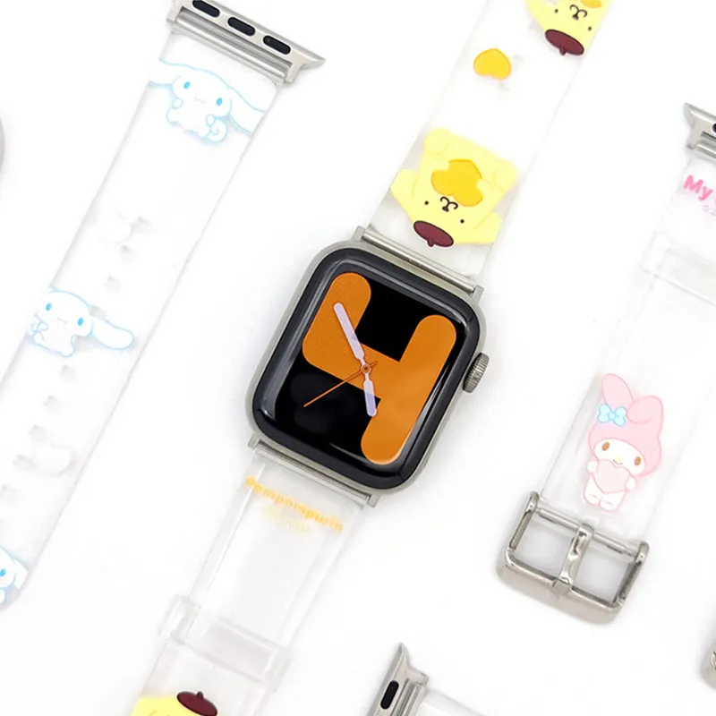 Sanrio Characters Heart Watch Strap Wristbands for Apple Watch