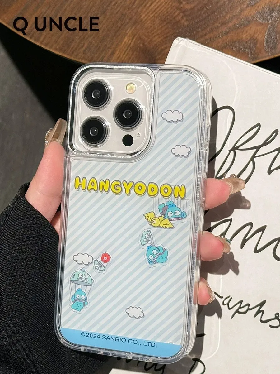 Sanrio Quicksand Full Protect Phone Case | Hangyodon Adventure - iPhone Case 13 14 15 Pro Promax