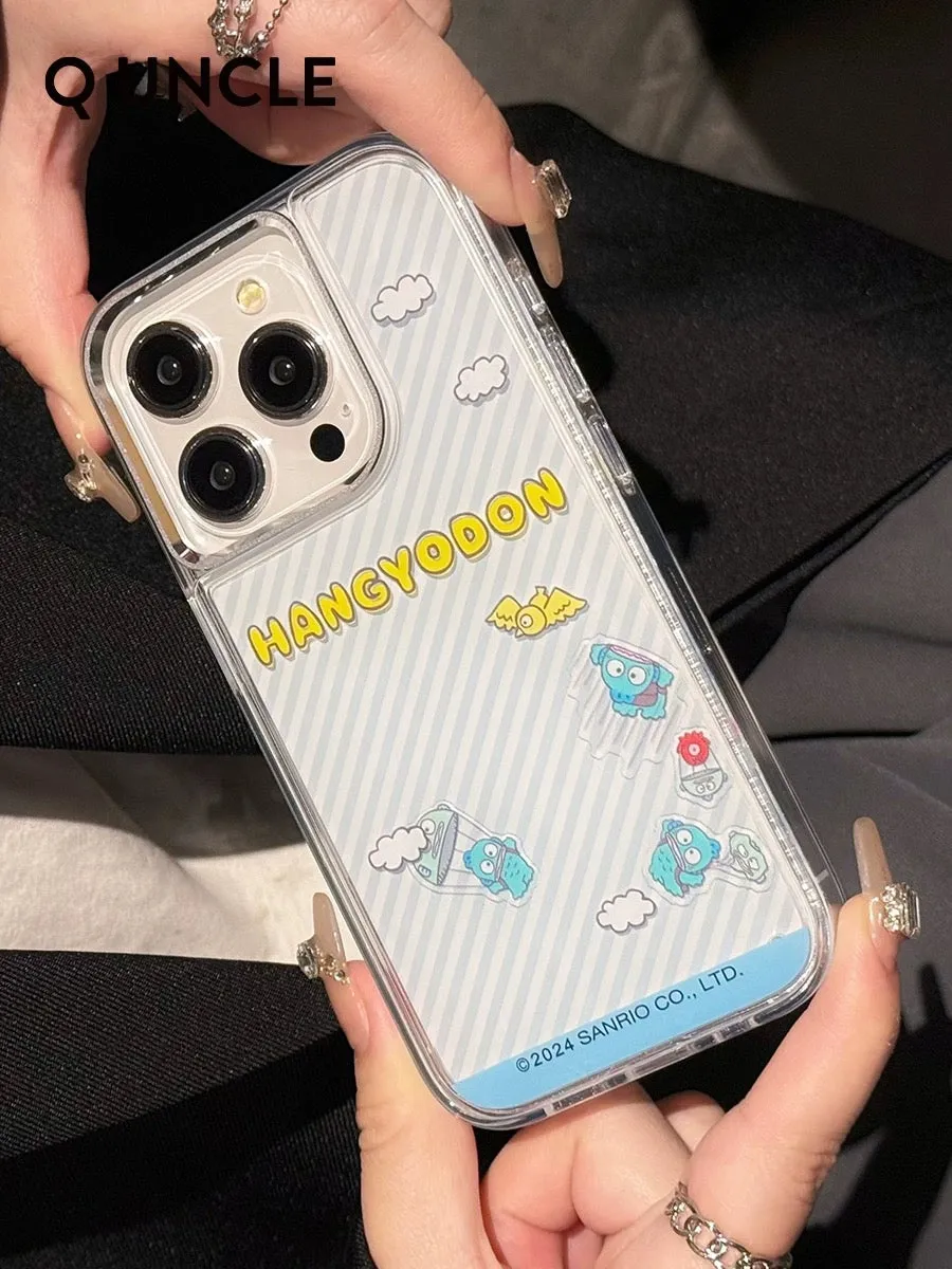 Sanrio Quicksand Full Protect Phone Case | Hangyodon Adventure - iPhone Case 13 14 15 Pro Promax