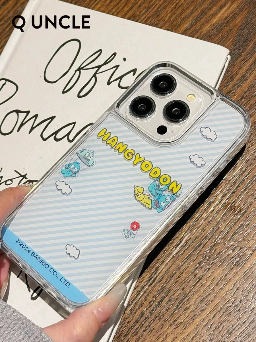 Sanrio Quicksand Full Protect Phone Case | Hangyodon Adventure - iPhone Case 13 14 15 Pro Promax