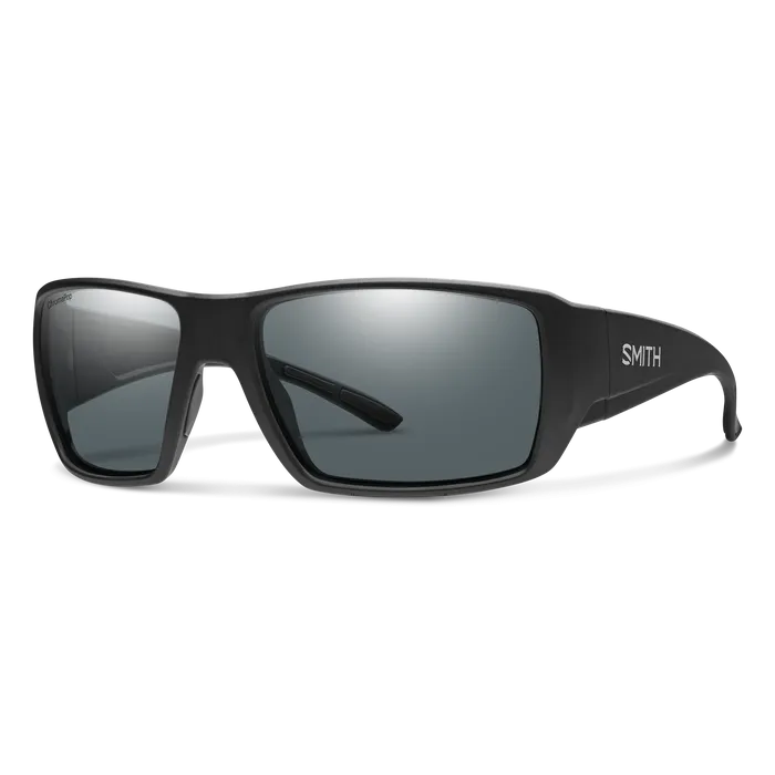 Smith Guide's Choice XL Matte Black Polarized Grey Glass Lens ChromaPop Sunglasses