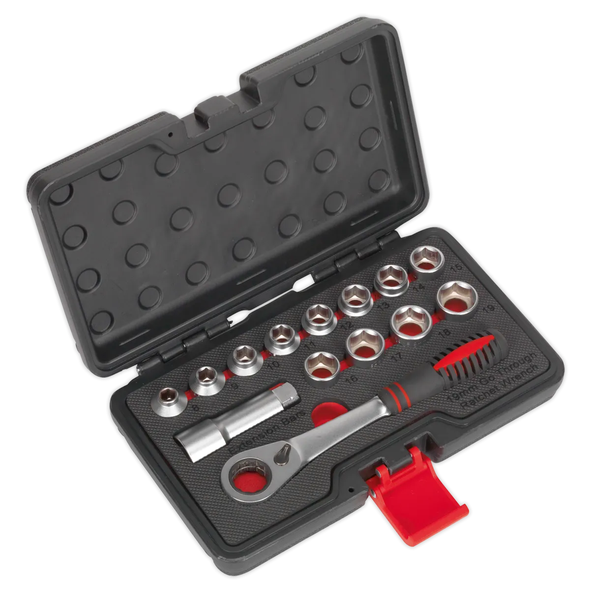 Socket Set 14pc Go-Through Low Profile WallDrive¨ Metric