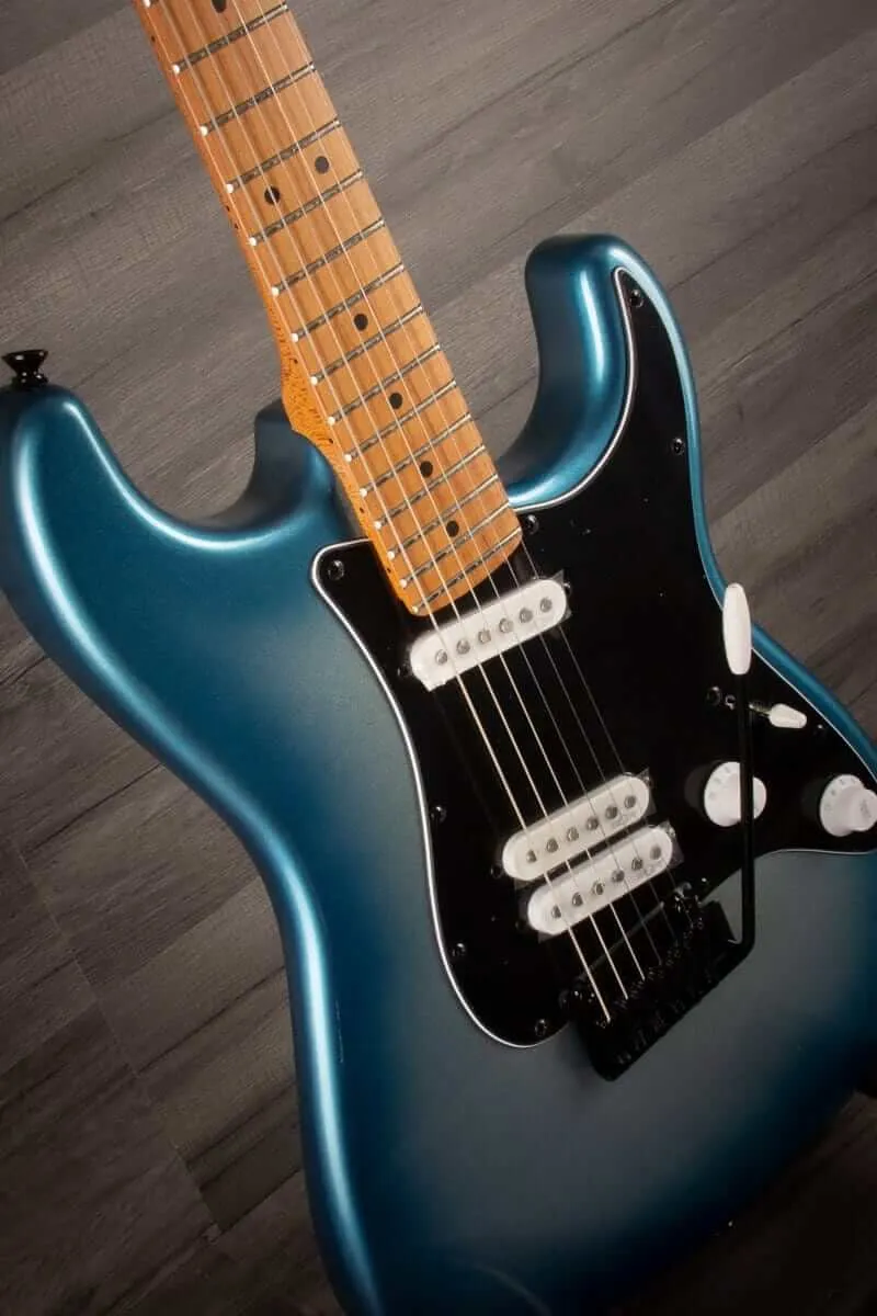 Squier Contemporary Stratocaster® Special Electric Guitar, Roasted Maple Fingerboard, Black Pickguard - Sky Burst Metallic