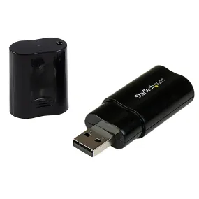 Startech.Com Usb Sound Card - 3.5Mm Audio Adapter - External Sound Card - Black - External Sound Card (Icusbaudiob) - So