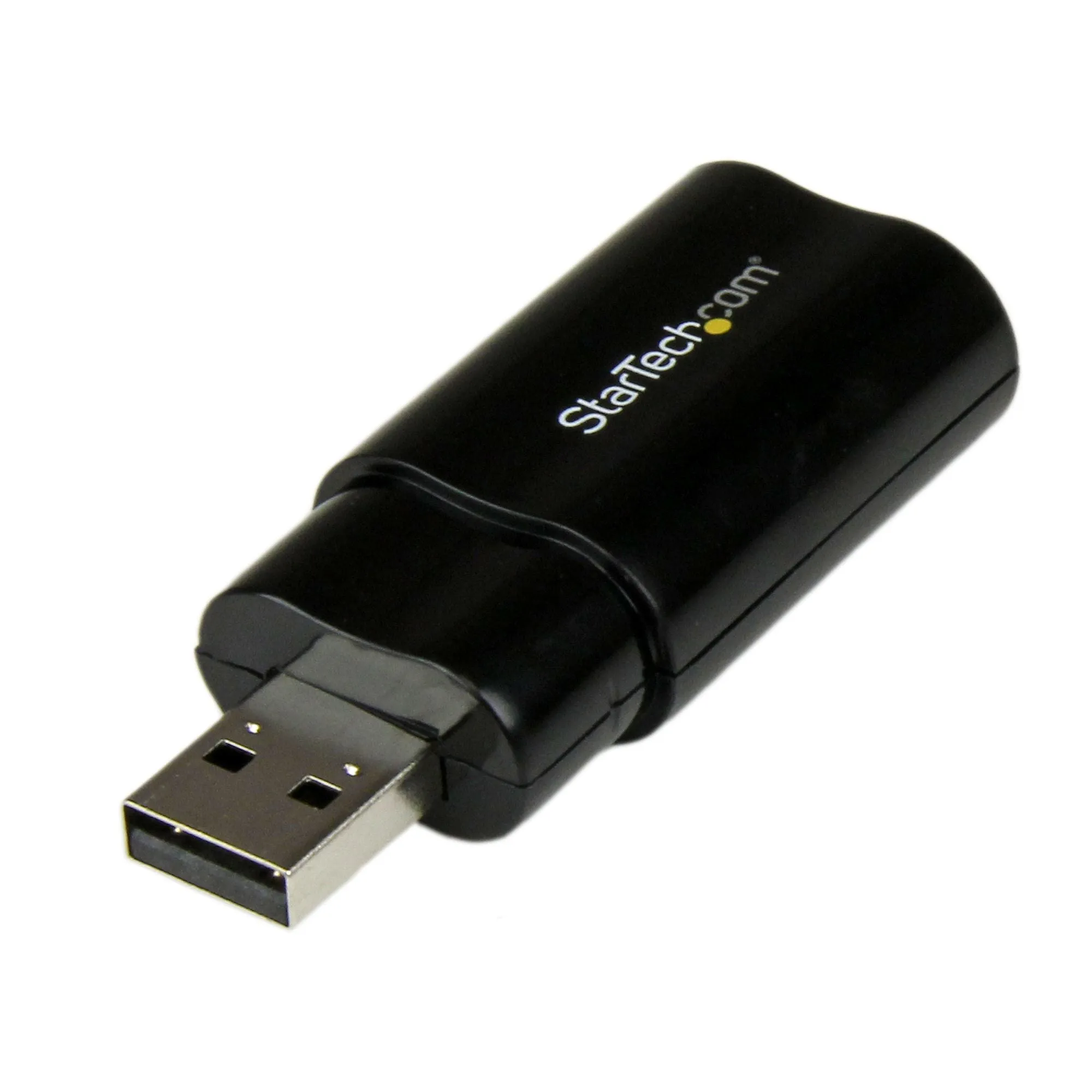 Startech.Com Usb Sound Card - 3.5Mm Audio Adapter - External Sound Card - Black - External Sound Card (Icusbaudiob) - So