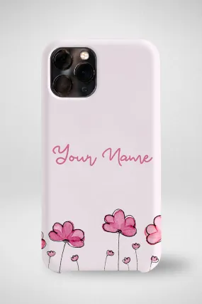 Stylish Pink Customized Hard Mobile Case - iPhone, Samsung, OnePlus & Xiaomi