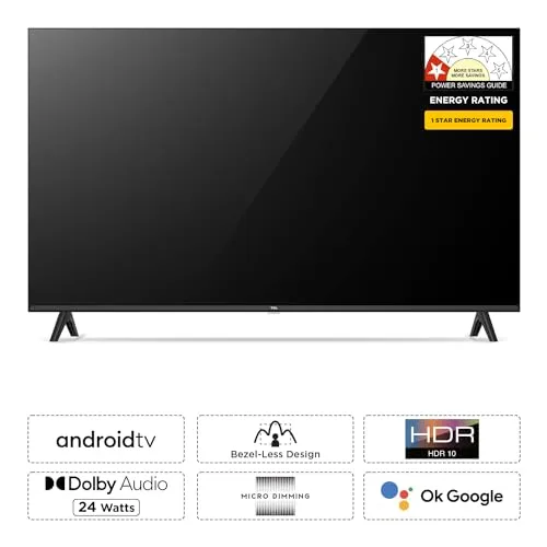 TCL 101 cm (40 inches) Bezel-Less S Series Full HD Smart Android LED TV 40S5400A (Black)