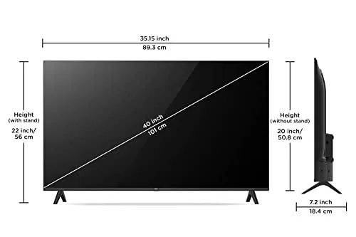 TCL 101 cm (40 inches) Bezel-Less S Series Full HD Smart Android LED TV 40S5400A (Black)