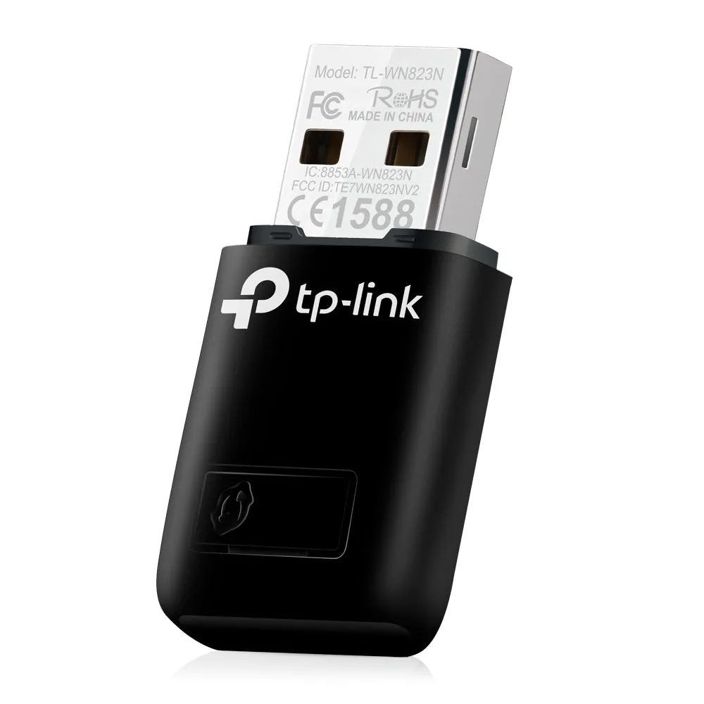 Tp-Link Mini Wireless N300 Usb Adapter With Qss Button