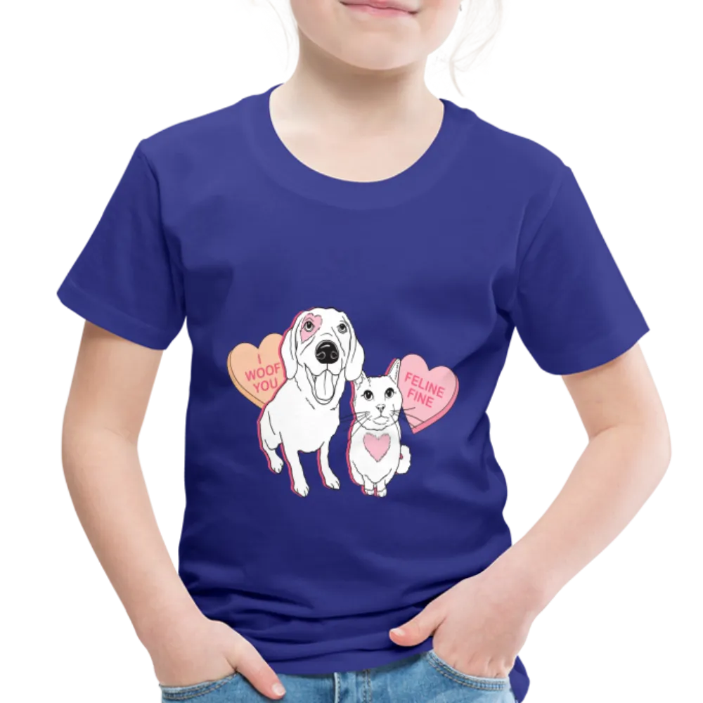 Valentine Hearts Toddler Premium T-Shirt