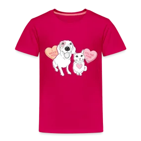 Valentine Hearts Toddler Premium T-Shirt