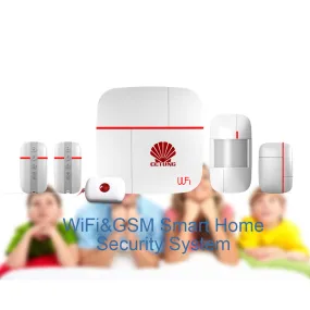 Vcare Multi-function WIFI & GSM Dual Smart Home Alarm System with 433Mhz Wireless Alarm Sensor Ver A