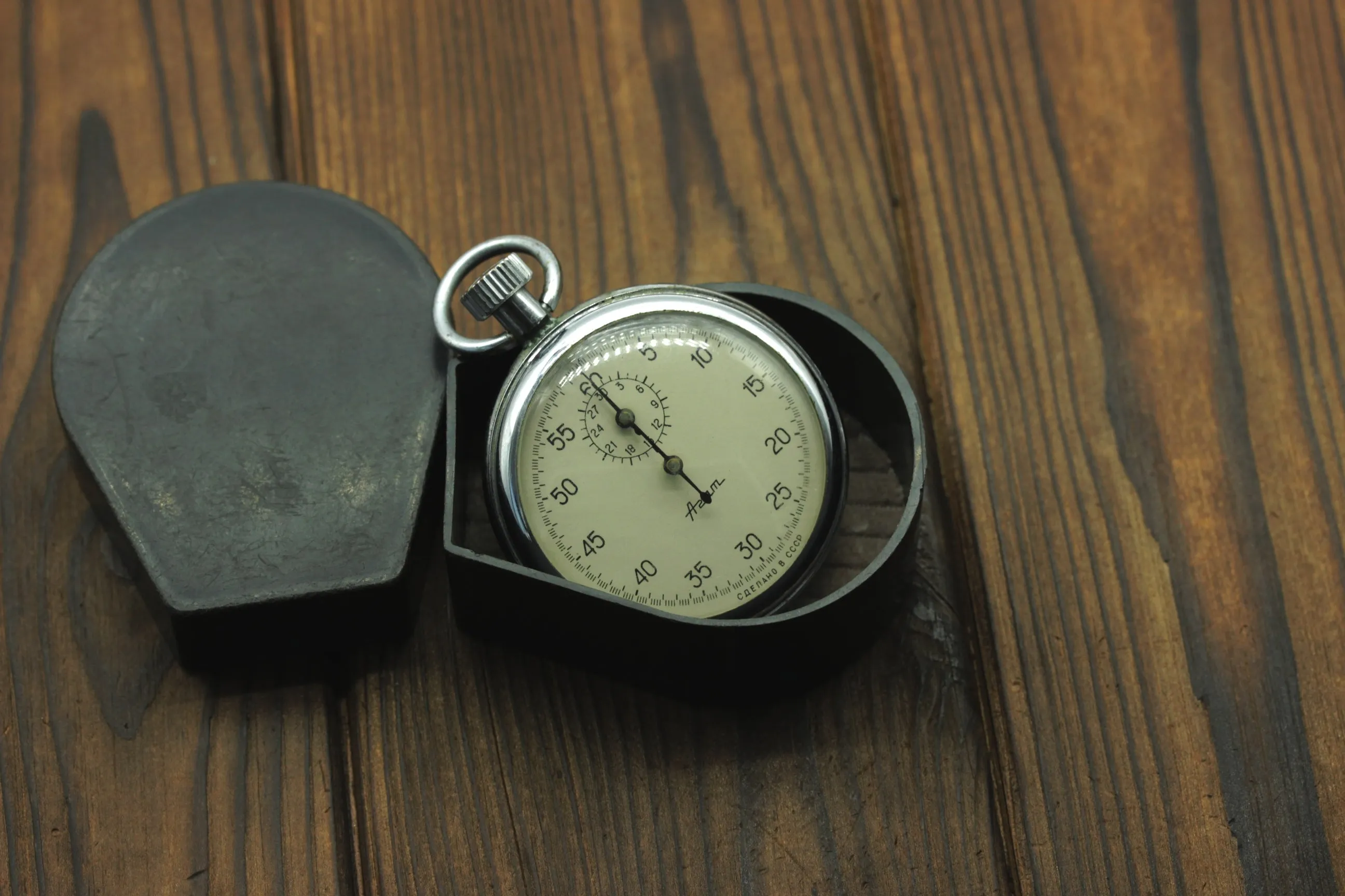 Vintage AGAT Zlatoustovskiy Soviet mechanical STOPWATCH Sport