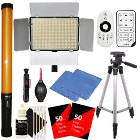 Vivitar 600 and 298 LED Light with Accessory Kit