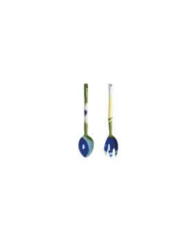 WASCO SALAD SERVER SET BLUE