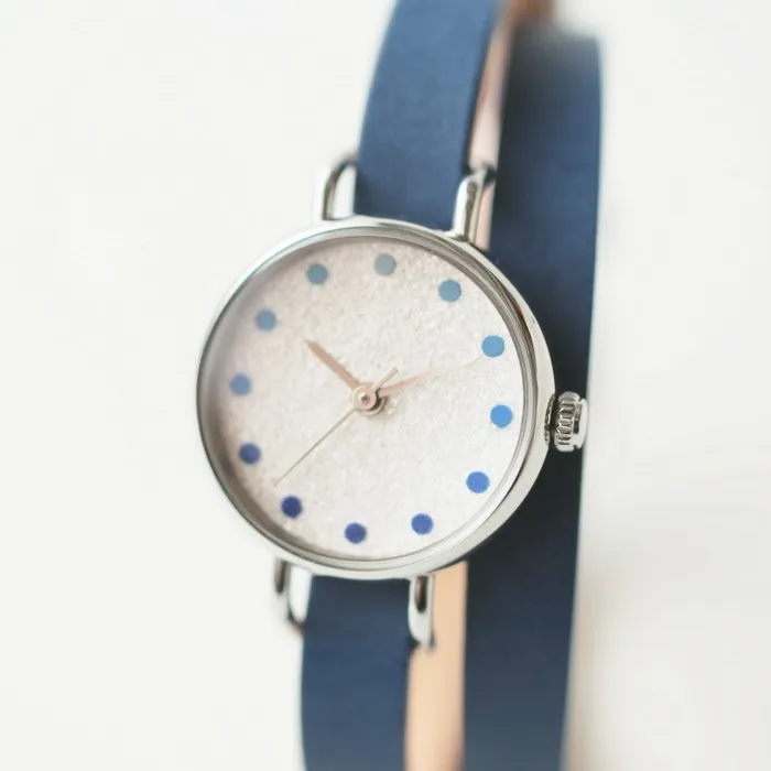 Women's Wristwatch - Azure Color, Japanese handmade wrist watch