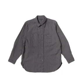 Work Shirt - Charcoal/Grey LC Stripe