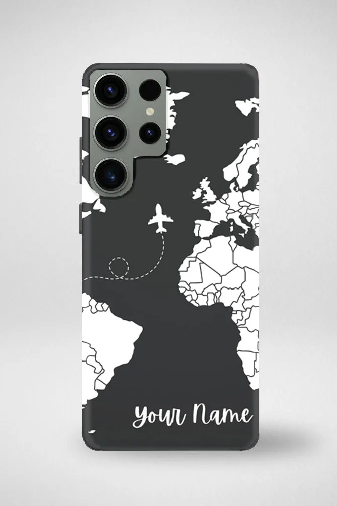 World Map Customized Hard Mobile Case - iPhone, Samsung, OnePlus & Xiaomi