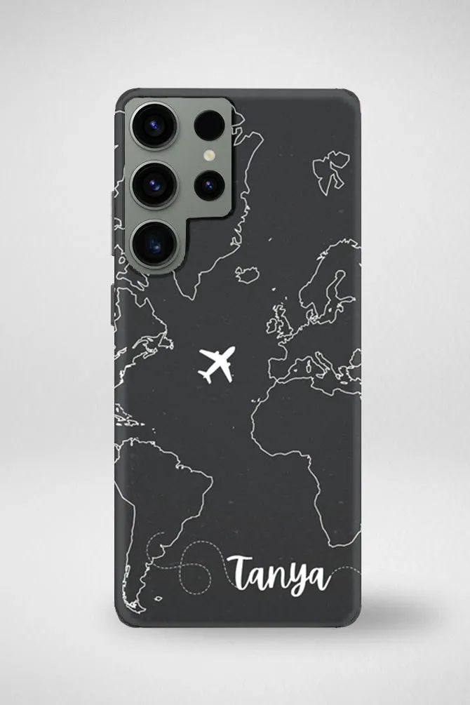 World Map Customized Hard Mobile Case - iPhone, Samsung, OnePlus & Xiaomi