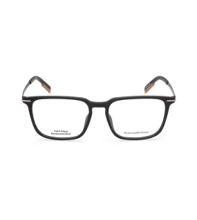 Zegna Men's Black Square Optical Frame