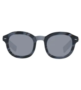 Zegna Men's Grey Round Sunglasses